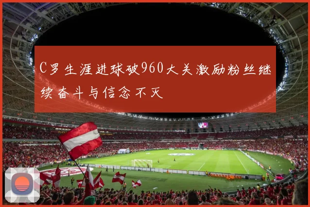 C罗生涯进球破960大关激励粉丝继续奋斗与信念不灭